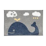 HOME LIVING STYLE RUG WHALE 45X70CM GRAY