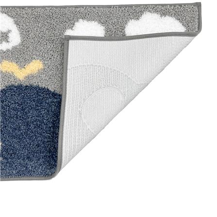 HOME LIVING STYLE RUG WHALE 45X70CM GRAY