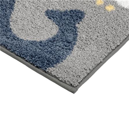 HOME LIVING STYLE RUG WHALE 45X70CM GRAY