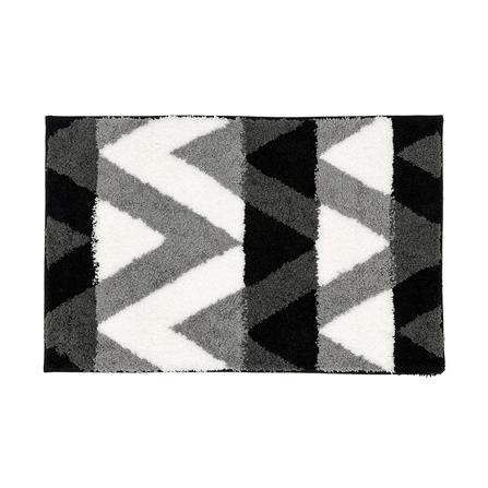 HOME LIVING STYLE RUG ZIG ZAG 45X70CM BLACK