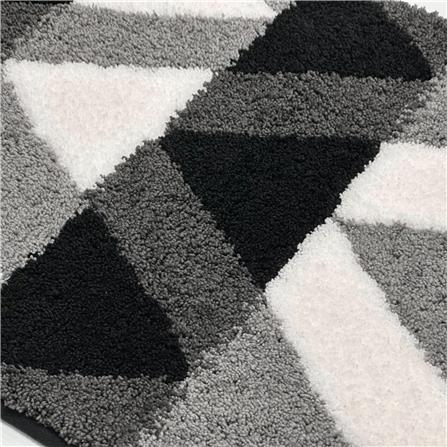 HOME LIVING STYLE RUG ZIG ZAG 45X70CM BLACK