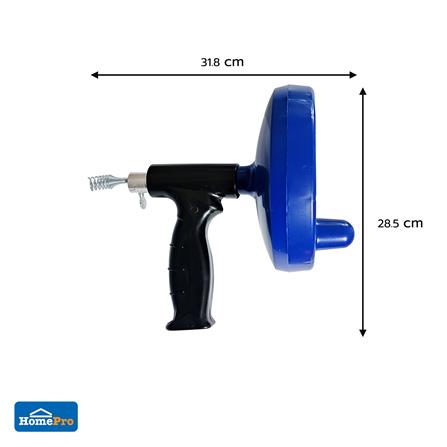 DEXZON CANISTER DRAIN CLEANER AUGER ABS CARBON STEEL 4M