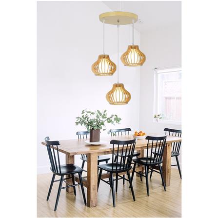 BRIGHT OBJECTIVE PENDANT LAMP 17052/3 LIGHT BROWN