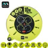 MASTERPLUG 4 GANG 10 METER CABLE REEL CMU10134SL