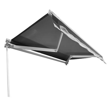 RETRACTABLE FABRIC AWNING SUNSHIELD 395X300CM DARK GREY [EXCLUSIVE FROM HOMEPRO THAILAND]