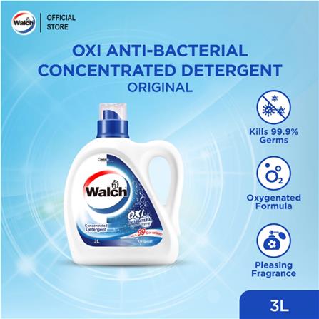 WALCH OXI CLEAN  ANTI-BACTERIAL CONCENTRATED DETERGENT ORIGINAL 3L