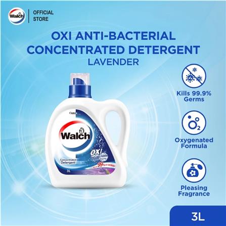 WALCH OXI CLEAN ANTI-BACTERIAL CONCENTRATED DETERGENT LAVENDER 3L