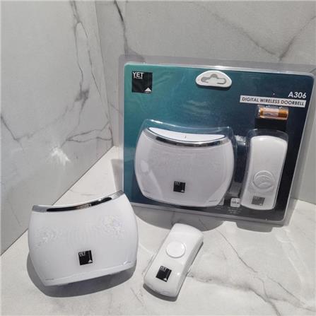 YETPLUS DIGITAL WIRELESS DOOR BELL A306 WHITE