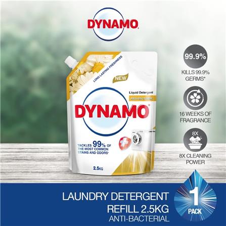 DYNAMO LAUNDRY DETERGENT ANTIBACTERIAL 2.5KG REFILL