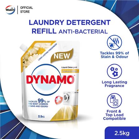 DYNAMO LAUNDRY DETERGENT ANTIBACTERIAL 2.5KG REFILL