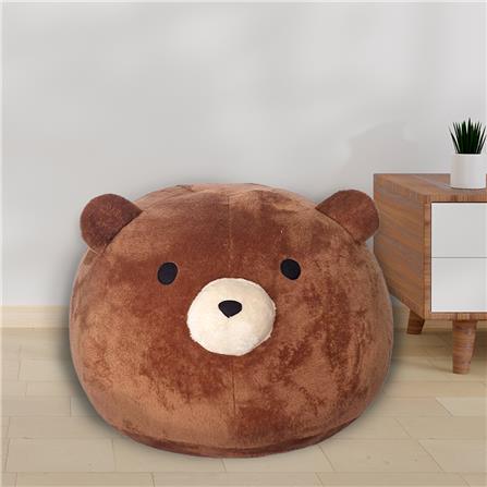 HOME LIVING STYLE BEAN BAG LITTLE BEAR 22X22INCH BROWN