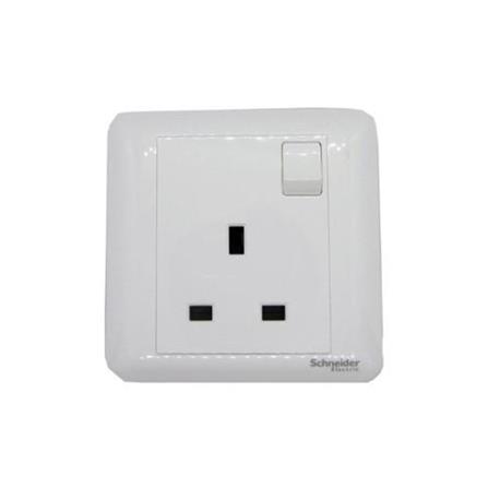 AFFLE PLUS 13A 1 GANG 3 PIN SOCKET A3G15_WE_G11 WHITE