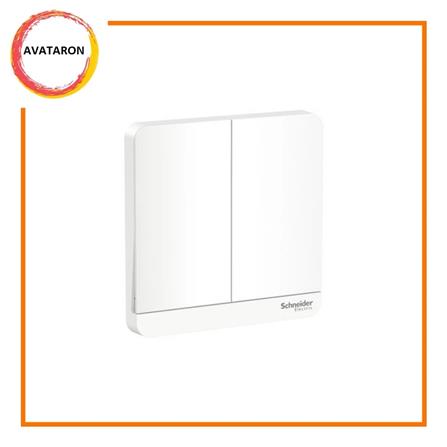 AVATARON 16A 2GANG 1WAY SWITCH E8332L1_WE_G11 WHITE