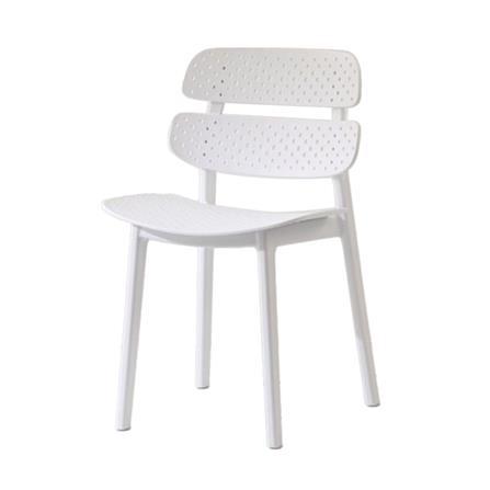 PLASTIC CHAIR SPRING TESSIE DOT WHITE [EXCLUSIVE FROM HOMEPRO THAILAND]