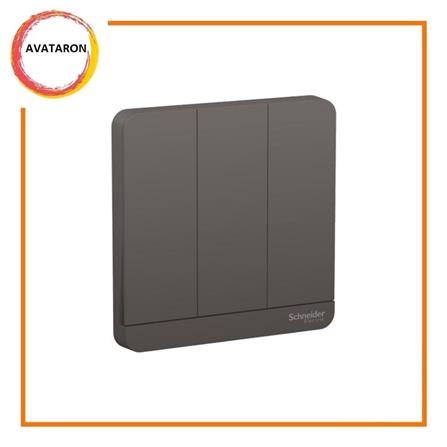 AVATARON 16A 3GANG 1WAY SWITCH E8333L1_DG_G11 DARK GREY