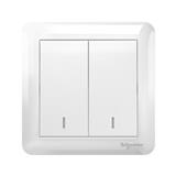 AFFLE PLUS 10A 2 GANG 1 WAY SWITCH A3G32B1A_WE_G11 WHITE