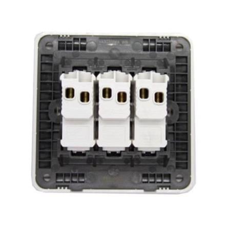 AFFLE PLUS 10A 3 GANG 1 WAY SWITCH A3G33B1A_WE_G11 WHITE