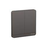 AVATARON 16A 2GANG 1WAY SWITCH E8332L1_DG_G11 DARK GREY
