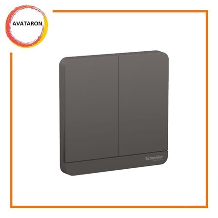 AVATARON 16A 2GANG 1WAY SWITCH E8332L1_DG_G11 DARK GREY
