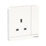 AVATARON 13A 1GANG 3PIN SOCKET E8315_WE_G11 WHITE