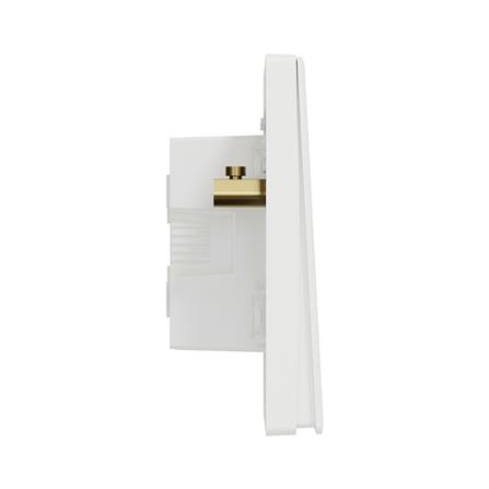 VIVACE E 20A 1 GANG 1 WAY DOUBLE POLE SWITCH  WITH LED KBN31D20N_WE_G11 WHITE