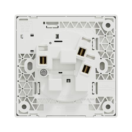 VIVACE E 13A 1 GANG SWITCH SOCKET KBN15_WE_G11 WHITE