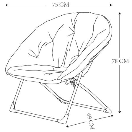 FOLDING LOUNGE CHAIR FURDINI LAZY BEIGE