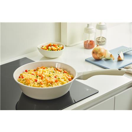 INOCHI OMI GREY MARBLE DEEP FRYPAN 26CM