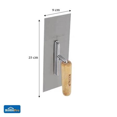 MATALL 10" WOODEN HANDLE TROWEL