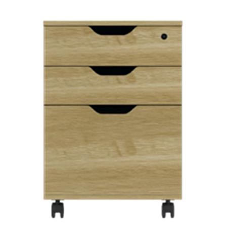 OFFICE PEDESTAL WITH LOCK OAK