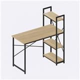 OFFICE DESK ALASKA WITH SHELVING OAK