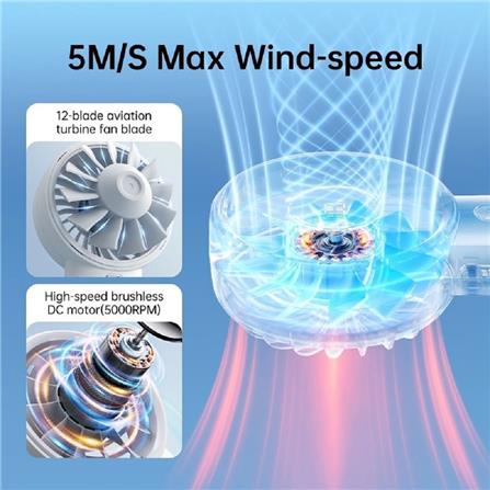 JISULIFE HANDHELD FAN LIFE4-BLACK