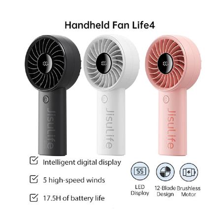 JISULIFE HANDHELD FAN LIFE4-BLACK