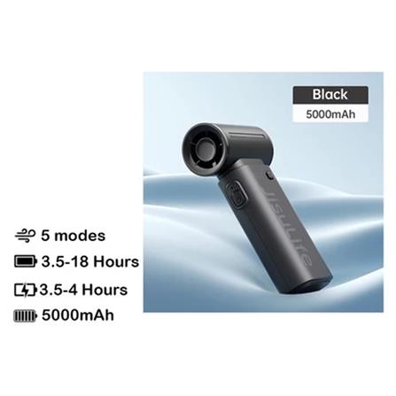 JISULIFE HANDHELD FAN LIFE9-BLACK