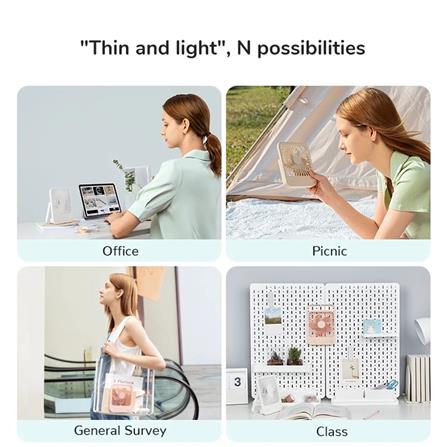 JISULIFE TABLE FAN LIFE1 FA26-WHITE