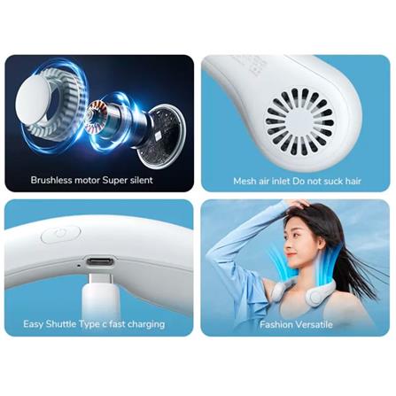 JISULIFE NECK FAN LIFE3 FA14-GREEN