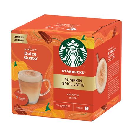 NESCAFE DOLCE GUSTO STARBUCKS CAPSULES PUMPKIN SPICE LATTE 12 CUPS