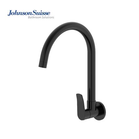 JOHNSON SUISSE LAZIO WALL-MOUNTED SINK TAP WBFA301704 BLACK