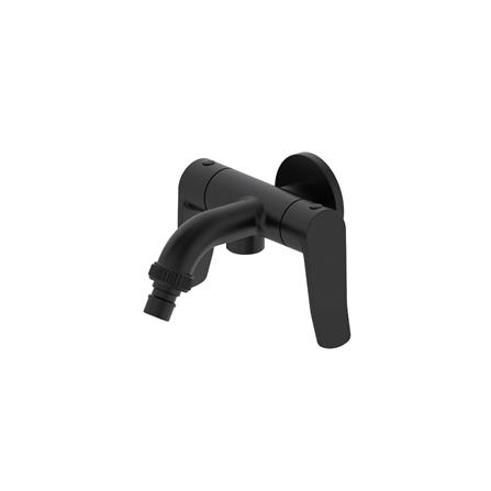 JOHNSON SUISSE LAZIO 1/2" 2-WAY BIB TAP WBFA301701 BLACK