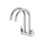LAZIO WALL-MOUNTED DUAL SINK TAP WBFA301706 CHROME