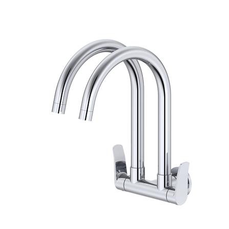 LAZIO WALL-MOUNTED DUAL SINK TAP WBFA301706 CHROME