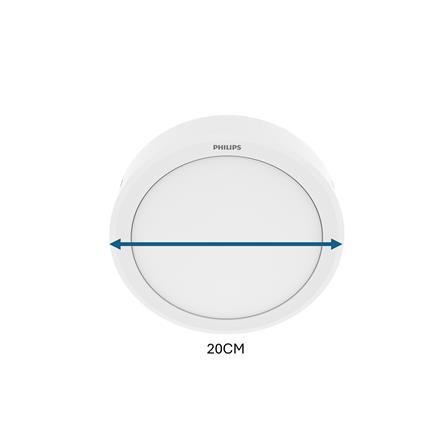 PHILIPS DOWNLIGHT ERIDANI RD SURFACE LED18 D200 22W 840 8" COOL WHITE