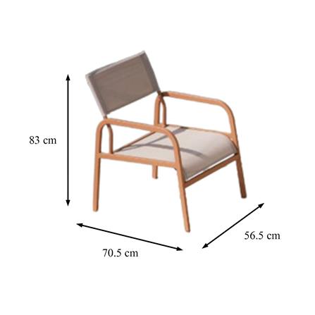 4-SEATER PATIO SET SPRING PIXXIE BRICK ORANGE/BEIGE