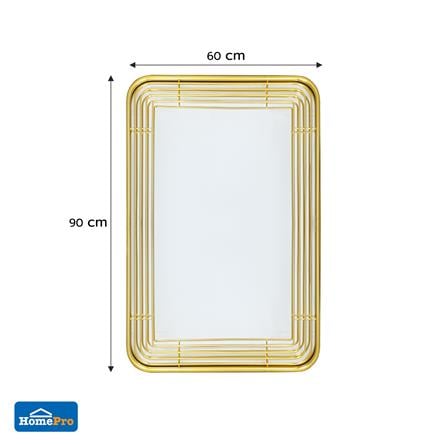 MIRROR MOYA HP-2025-G 60x90CM GOLD [EXCLUSIVE FROM HOMEPRO THAILAND]