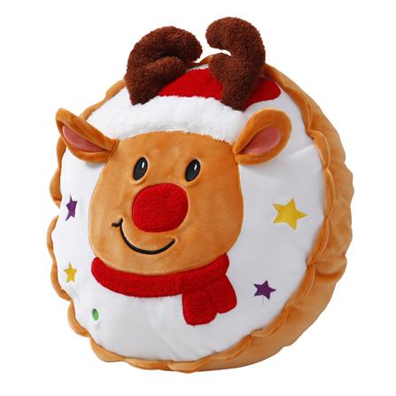 HOME LIVING STYLE CUSHION CHRISTMAS DEER 30CM BROWN