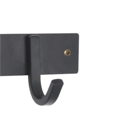 ROCCONI SINGLE ROBE HOOK RCN G1B 8CM MATT BLACK