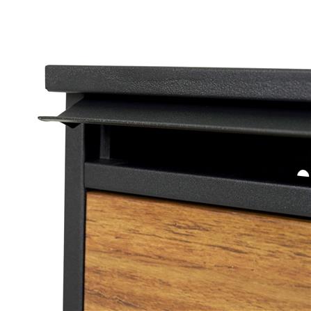 MAILBOX D MAIL BOX AMIN BLACK/WOOD [EXCLUSIVE FROM HOMEPRO THAILAND]