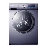 SHARP FRONT LOAD WASHING MACHINE ESFX10APB 10KG NAVY BLUE INVERTER