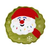 HOME LIVING STYLE CUSHION CHRISTMAS SANTA 30CM GREEN