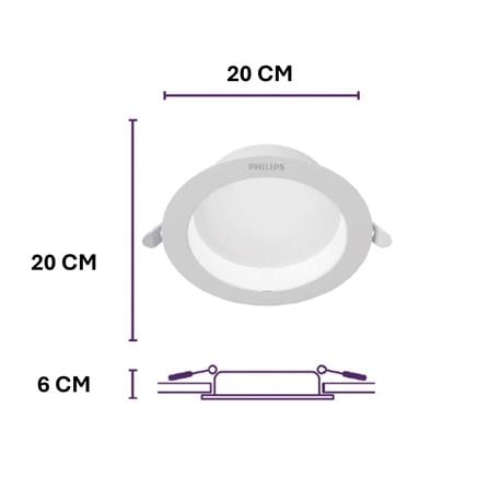 PHILIPS DOWNLIGHT MESON C RECESSED RD 200 24W 40K COOL WHITE